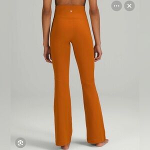 lululemon orange groove pants